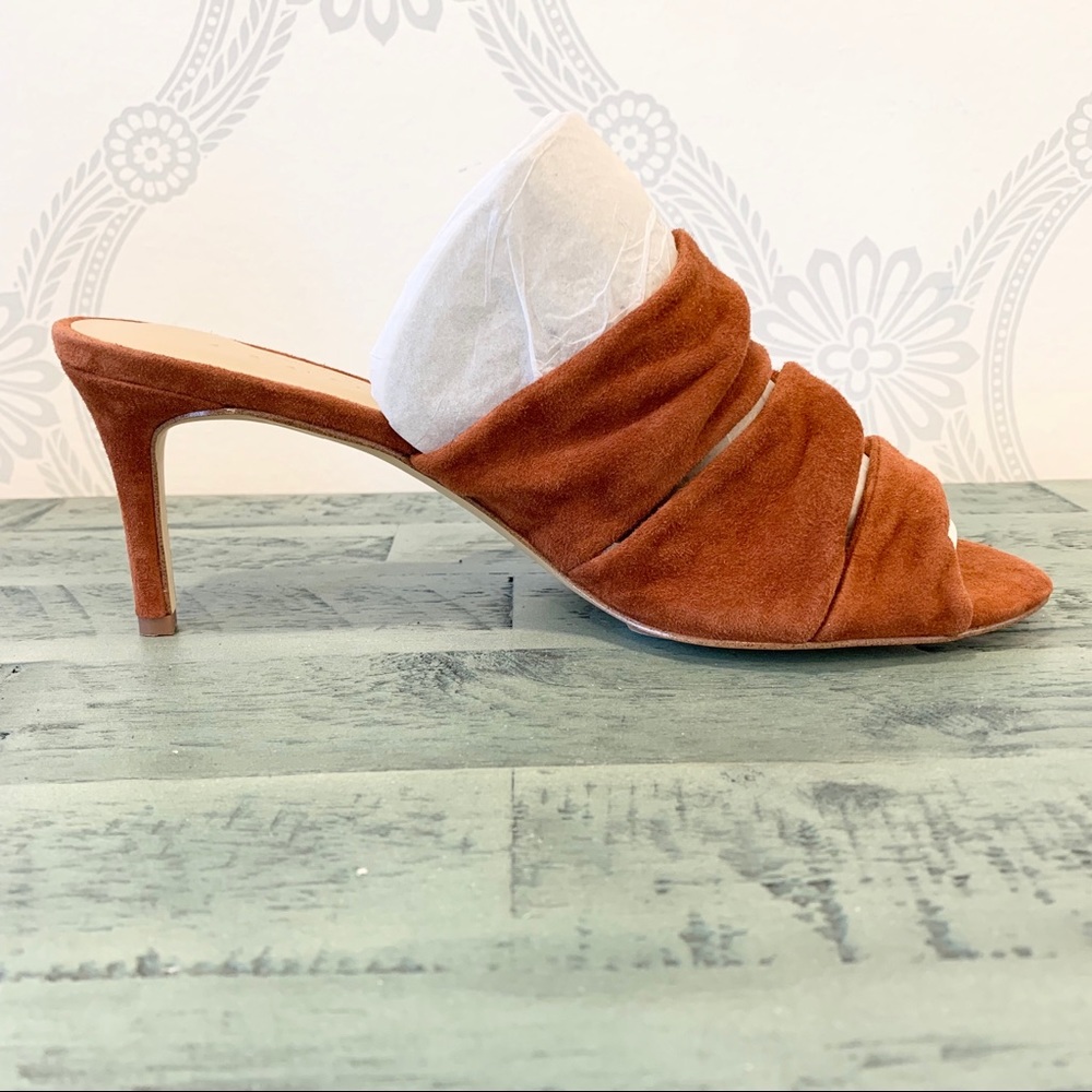 Lord & Taylor shoes suede slides tan 6.5 NWOB - Picture 4 of 8